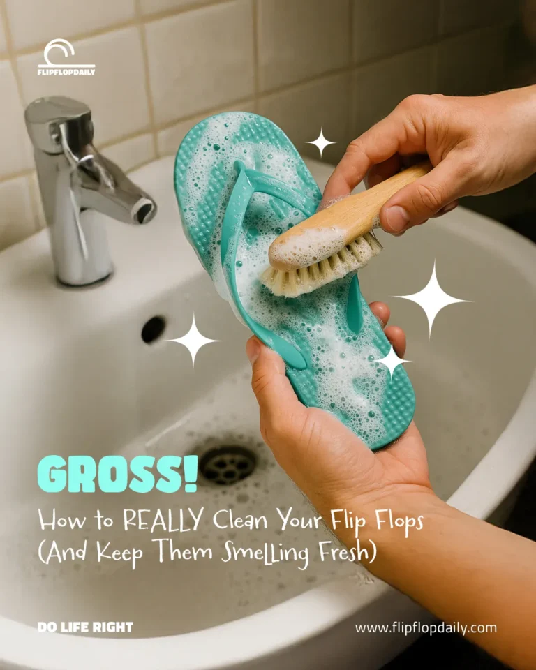 How to REALLY Clean Your Flip Flops