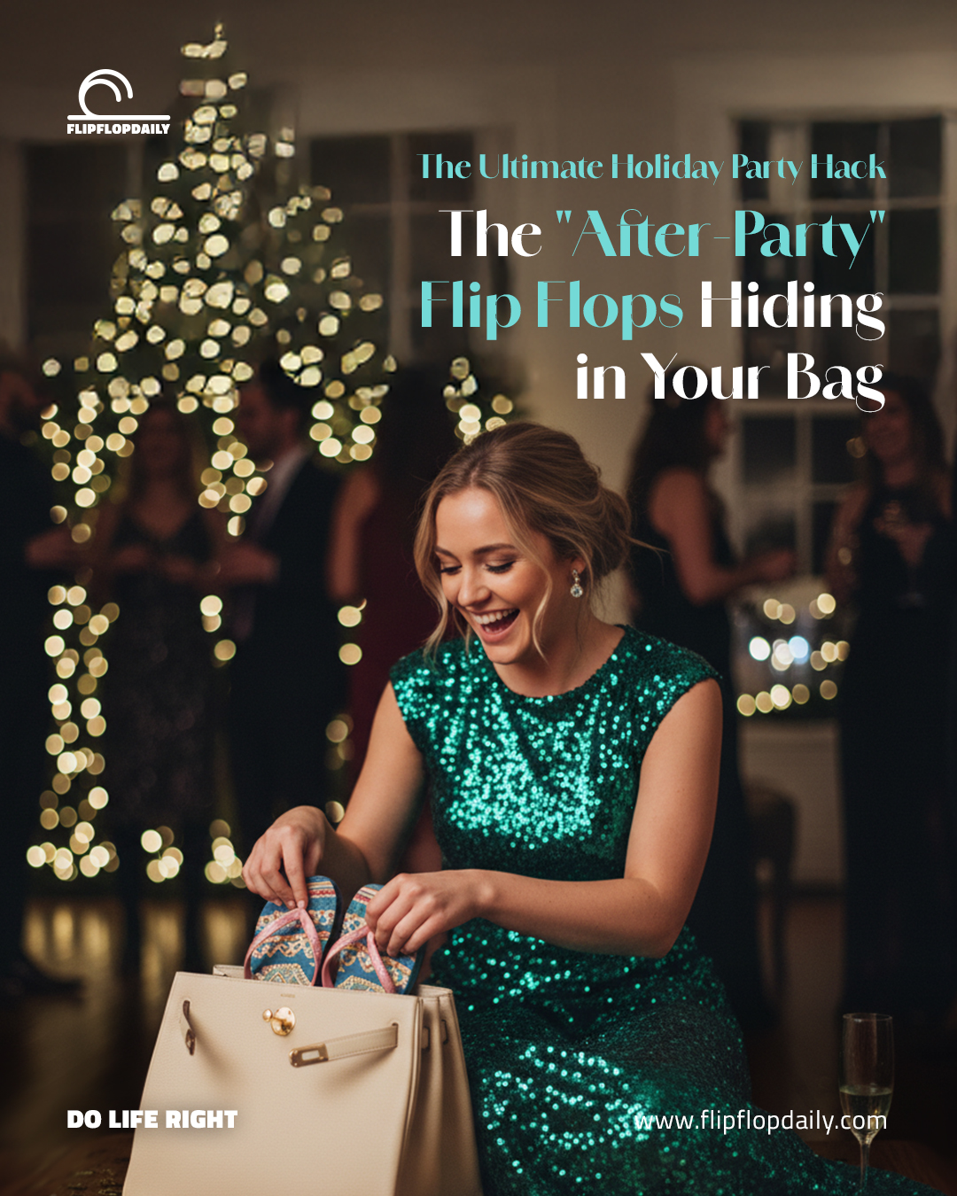 The Ultimate Holiday Party Hack: The “After-Party” Flip Flops Hiding in ...