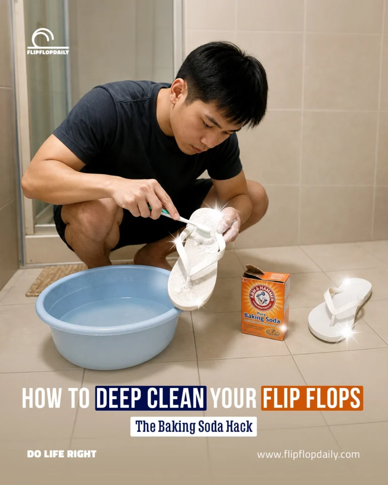 How to Deep Clean Your Flip Flops